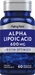 Alpha Lipoic Acid, 600 mg, 60 Quick Release Capsules