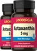 Astaxanthin 5 mg, 60 Softgels x 2 Bottles