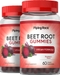 Beet Root (Strawberry) , 60 Vegan Gummies, 2  Bottles