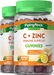 C + Zinc Immune Support (Honey Lemon), 60 Vegetarian Gummies, 2  Bottles