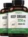 Grass Fed Beef Organs, 3250 mg (per serving), 200 Quick Release Capsules