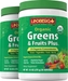 Greens & Fruits Plus Organic 9.5 oz x 2 Bottles