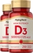 Vitamin D3 5000 IU 2 Bottles x 250 Softgels