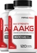 Max Strength AAKG Arginine Alpha-Ketoglutarate (Nitric Oxide Enhancer), 3600 mg (per serving), 120 Coated
