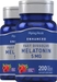 Melatonin 5 mg, 200 Fast Dissolve Tablets x 2 Bottles
