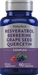 Resveratrol Berberine Grape Seed Quercetin Extract, 90 Quick Release Capsules