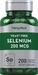 Selenium (Yeast Free), 200 mcg, 200 Vegetarian Capsules