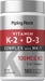 Vitamin K-2 Complex 100 mcg with D3, 180 Quick Release Softgels