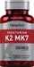 Vitamin K-2 MK-7, 100 mcg (per serving), 180 Vegetarian Capsules